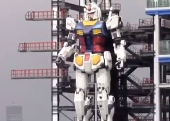 Conoces el robot japonés de 18 m de altura llamado Gundam