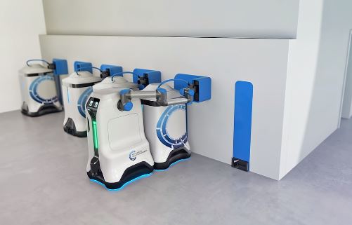 Volkswagen crea un robot que consigue cargar varios automóviles al mismo tiempo